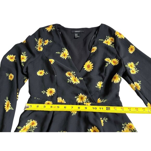 Forever 21 Floral Knee-Length Dress Women’s Casual Spring/Summer Dress Size Medi - Picture 8 of 11